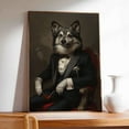 thumbnail image 4 of Hudo Finnish Lapphund Painting Gentleman Style on Canvas, Finnish Lapphund Vintage Costume Style Animals Posters For Home Decorations, Living Room, Bathroom Decor, 4 of 5