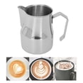 thumbnail image 1 of Milk Frothing Pitcher, Stainless Steel Coffee Milk Frother Cup For Coffee Machine Accessories, 1 of 8