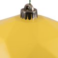 thumbnail image 2 of Vickerman 8" Yellow Shiny Geometric Ball Ornament, 2 of 5