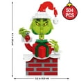 thumbnail image 4 of Brickcraft Up the Chimney Grinch Building Kit, (504 Pieces )– Limited Edition Christmas Décor Collectible & Gift for Kids Ages 8+, 4 of 16