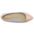 thumbnail image 6 of Ollio Women's Shoes Faux Leather Ballets Comfort Basic Light Flats M1040, 6 of 6