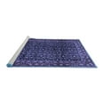 thumbnail image 2 of Ahgly Company Machine Washable Indoor Round Persian Blue Traditional Area Rugs, 4' Round, 2 of 4