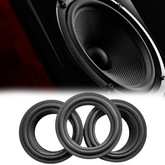 QHUDLV Speaker Surround Rubbers,Compatible with 4-12" Woofers,Audio Repair Foam Protectors