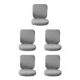 thumbnail image 3 of Guardoinrt Soft and Breathable Swivel Chair Cover Seating Experience Gray Backrest + Cushion Cover 5Set, 3 of 6