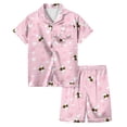 thumbnail image 1 of Pyjamas Imprimés Série Festival Décontracté pour Filles Tenues Crop Top, 1 of 4