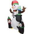 thumbnail image 7 of 6FT Christmas Inflatables Outdoor Decorations, Christmas Inflatable Blow Up Snowman Penguins with Built-in Colorful Rotating Led Lights for Xmas/Party/Holiday/Yard/Garden Decorations, 7 of 7