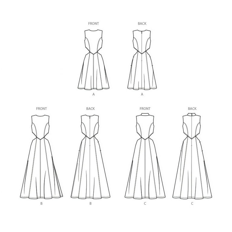 Simplicity Sewing Pattern S9920 - Misses' Dress with Neckline and Length  Variations, Size: U5 (16-18-20-22-24) - Walmart.com