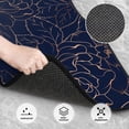 thumbnail image 3 of Yiaed Navy Dark Blue Print Carpet Floor Mats for Cars, Auto Accessories Front & Rear Car Floor Mats Car Floor Foot Mat Sets of 4 Pieces, 3 of 7