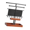 thumbnail image 1 of Soporte organizador de joyas,Joyas Pendientes Organizador Titular Rack Regalo,Base de madera de metal para de varios niveles,Soporte de exhibición de soporte de collar soporte de Fernando Soporte organizador de joyas, 1 of 8