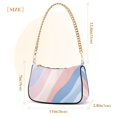 thumbnail image 3 of FORMRS Womens Shoulder Bag with Chain Strap Clutch Purse Cute Tote Handbag, Abstract Blue, 3 of 7