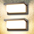 thumbnail image 1 of Luz de pared exterior LED de 18W con sensor de movimiento Luz de pared exterior impermeable moderna 3000K Lámpara LED blanca cálida Aplique IP65 a prueba de agua 1260lm de 2 Zhivalor WLJ-4187, 1 of 5