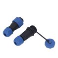 thumbnail image 3 of Aviation Female Male Connector, High Temp Resistance 2 Sets IP68 Protection Screw Crimping 2Pin Copper Contact Aviation Plug Socket  For Electronic Equipment, 3 of 8