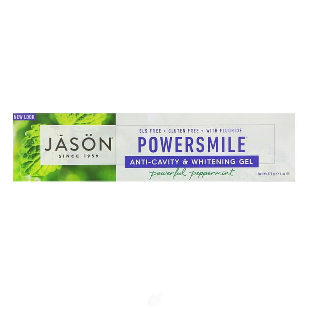 (2 Pack) Jason Natural Products Toothpaste PowerSmile Plus CoQ10 Gel 6