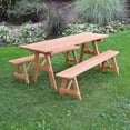 thumbnail image 2 of Pressure Treated Pine Traditional Table with 2 Benches, 2 of 18