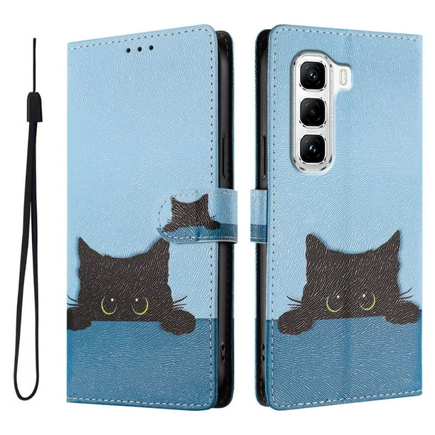 FOXDOCK Funda Tipo Cartera para infinix Hot 50 Pro 4G con Soporte y Correa – Diseño de Patrones Lindos