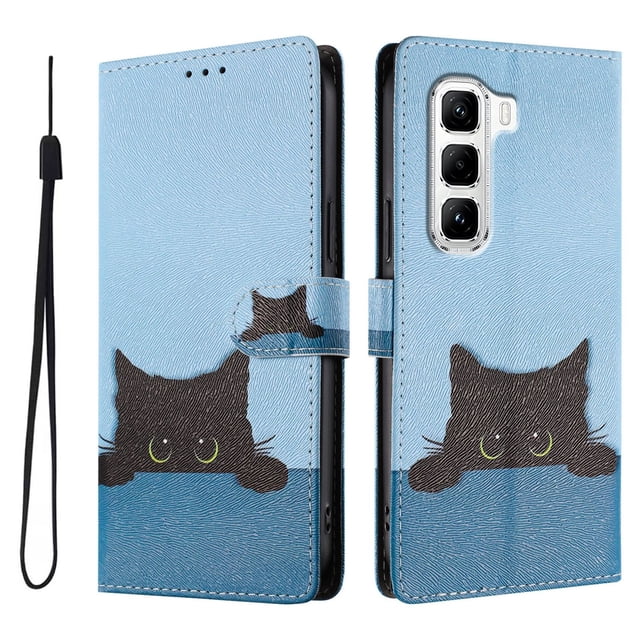 FOXDOCK Funda Tipo Cartera para infinix Hot 50 Pro 4G con Soporte y Correa – Diseño de Patrones Lindos