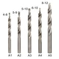 thumbnail image 5 of Yuedong Twist Step Drill Bit 4-8/5-9/5-10/6-10/8-12mm HSS Twist Step Drill Bit Pocket Hole Drill Bits, 5 of 9
