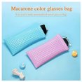 thumbnail image 3 of 2 Fashion Glasses Case Soft, PU Leather Sunglasses Reading Glasses Bag with Snap Lock Glasses, 3 of 5