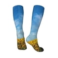 thumbnail image 5 of Lsque Blooming Sunflower Field Printed Crew Socks Men's Women's LightWeight Thin Casual Calf Socks ,Knee High Socks,Cotton Socks, 5 of 9