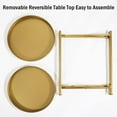 thumbnail image 7 of 2 Pack Round End Table Mental 2-Tier Side Table Nightstand/Small Iron Tables Accent Coffee Table for Living Room Bedroom Office Small Space, 7 of 7