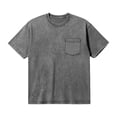 thumbnail image 4 of JAJAHO Mens Pocket T Shirt Short Sleeve Basic Tee Distressed Lightweight Casual Retro Crewneck Loose Fit Solid Color Summer Pullover Trendy Tops, 4 of 4