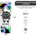 thumbnail image 5 of Mom Life Skinny Tumbler with Straw and Lid,20 Oz Rainbow Insulated Stainless Steel,Mama Tea Travel Mug Water Bottle for Women,Funny Birthday Gift for Mother,Polychrome Sunflowers, 5 of 6