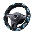 thumbnail image 2 of Balery Futuristic Blue Light White Tiger Fundas elásticas antideslizantes para volante, funda protectora universal para hombre y mujer, 15 pulgadas, accesorios para coche., 2 of 6