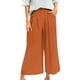 thumbnail image 2 of Pantalones holgados de algodón y lino para mujer - Cintura elástica, informales con bolsillos, para todas las estaciones, tallas M-XXXL, tejido transpirable, 2 of 4