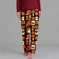 thumbnail image 3 of Stamzod Night Pants for Women 2026 Halloween Pajamas Pumpkin Print Straight Leg Pajama Pants Loose Casual Soft Womens Sleepwear M, 3 of 6