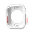 thumbnail image 2 of Rugged Case Compatible with Apple Watch Case Series 9/8/7 45mm Series 6/SE/5/4 44mm, Soft TPU Shockproof Bumper Drop Proof Protective Cover for iWatch 44mm 45mm,White, 2 of 7