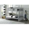 thumbnail image 2 of Topline Home Furnishings Lit superposé simple au-dessus d'un lit double gris, 2 of 3