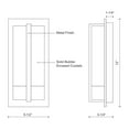 thumbnail image 2 of Kuzco Lighting Ws2812 Gable 12" Tall Led Wall Sconce - Chrome, 2 of 3