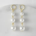 thumbnail image 5 of CFIOZYOS 14K Gold Plated Long Pearl Drop Dangle Earrings for Women, Tassel Chain Wedding Bridal Earrings for Brides Bridesmaids, Prom Jewelry Gifts, 5 of 15