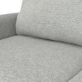 thumbnail image 5 of Livingston 76 inch Wide Mid-Century Modern Loveseat Sofa in Mist Grey Woven-Blend Fabric, 5 of 10