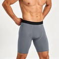 thumbnail image 4 of SAWOBUUN Men's Compression Shorts High Elasticity Athletic Base Layer Tights Quick Dry Breathable Workout Leggings, 4 of 6