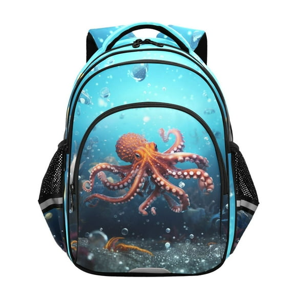 ALAZA Octopu in Ocean School Backpack Elementary Bag Bookbag Travel Rucksack