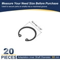 thumbnail image 2 of Uxcell Internal Retaining Rings, C-Clip Snap Ring Internal Retaining Circlip Snap for Automotive Grooved 32 mm, 2 of 7