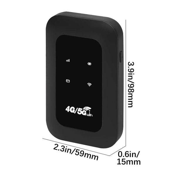 Momihoom 4G/5G Portable Wireless Router, Pocket-Sized Mobile WiFi Hotspot with SIM Card Slot for Travel and Car