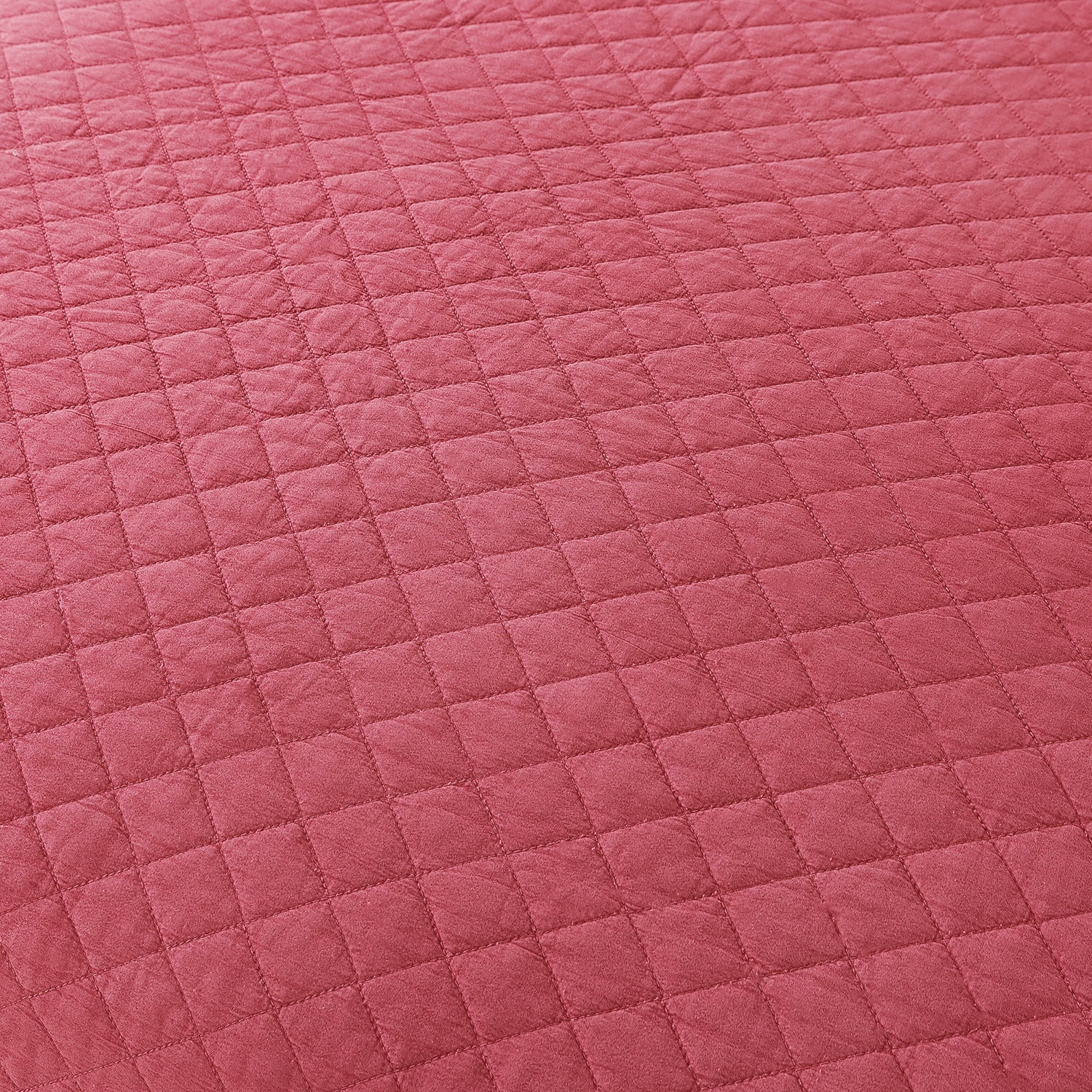 JML 3 Piece Quilt Set Queen,Stone Washed Microfiber Bedspread Coverlet,Camellia 88"x92"