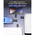 thumbnail image 2 of 2025 Latest Model 512GB USB C Flash Drive 2 in 1 Type C + USB 3.0 Flash Drive, 2 of 5