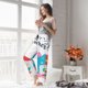 thumbnail image 5 of Balery Gnomes Summer Pantalones de pijama para mujer, pijamas ultraligeros, pantalones de estar por casa-Small, 5 of 6