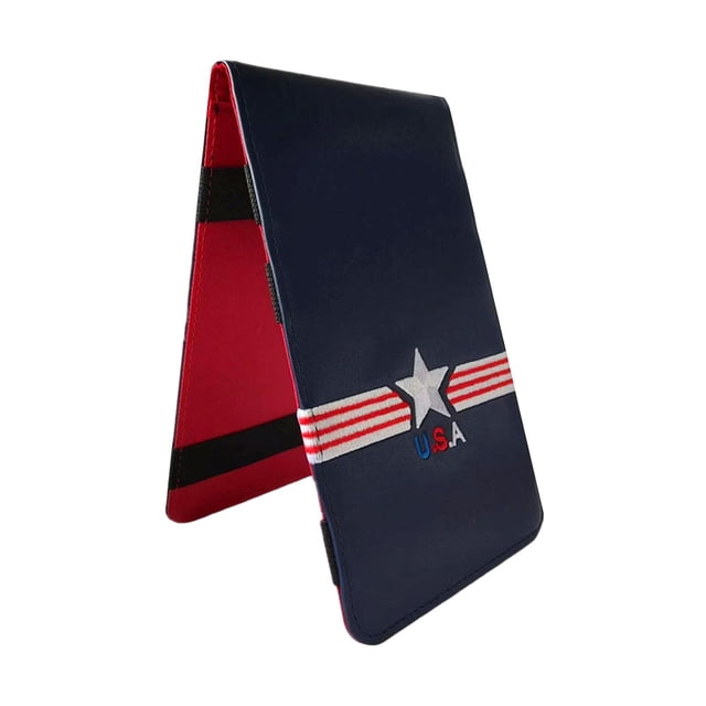 Golf Performance Scorecard Holder Golf Scorecard Book Cuero Estrella Sunnimix Titular de la tarjeta de puntuación de golf
