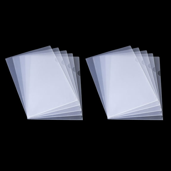 Clear Project Pockets,Clear Plastic Sleeves,L-Type Documents Folders Jacket,Paper Sheet Protectors,Plastic File Folders