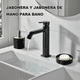 thumbnail image 3 of "Juego De Accesorios Baño 4 Pzs Dispensador Bambú Y Plástico Lab.G Negro ", 3 of 5