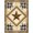 Brown Multi, Pattern 2, variant on ODIKA Farmhouse Plaid Vintage Border Retro Panel Motif Plank Frame Door Flowing Pet Friendly & Kids Safe Play for Playroom, Bedroom, Reading Nook