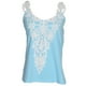 thumbnail image 2 of Blusa informal de encaje para mujer, camiseta sin mangas, azul, tallas S-5XL 4XL, 2 of 9