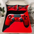 thumbnail image 2 of Manfei Teens Video Game Twin Sheet Sets,Console Game Lover Twin Fitted Sheet,Green Black Flat Sheet For Kids,Microfiber Bedroom Decor,3 Pieces, 2 of 7