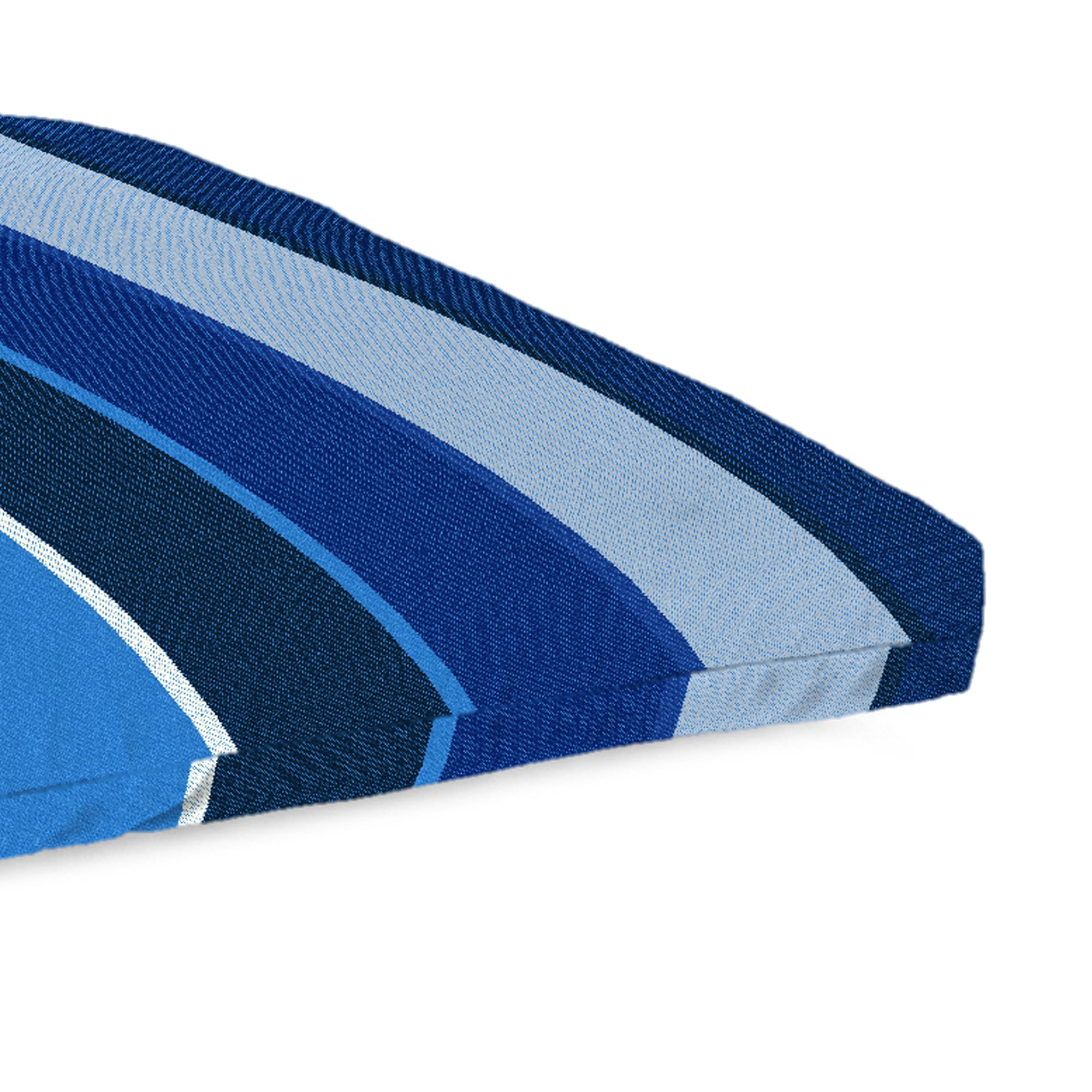 Jordan Manufacturing Sunbrella 48" x 18" Milano Cobalt Blue Stripe Rectangular Outdoor Settee Swing Bench Cushion with Ties
