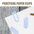thumbnail image 3 of KAKOWELY 60Pcs Small Paper Clip Ornaments File Document Clips Paperclips Plastic Clips Mini Clips Memo Clips,2.17"X0.87"X0.08", 3 of 4