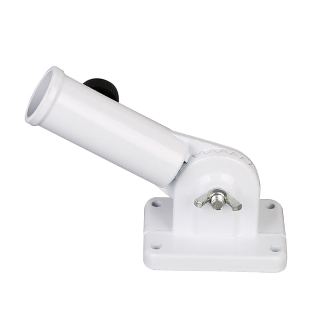 Base de poste de bandera de pared ajustable de 90 ° Soporte de montaje de poste de bandera con hardwares Soporte de soporte de bandera de aluminio
